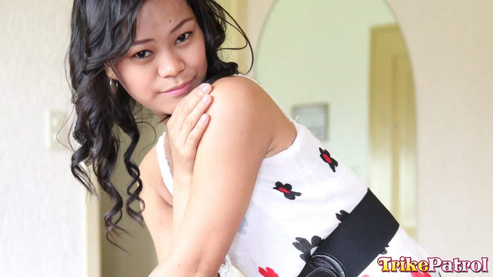 Pinay teen in colorful dress