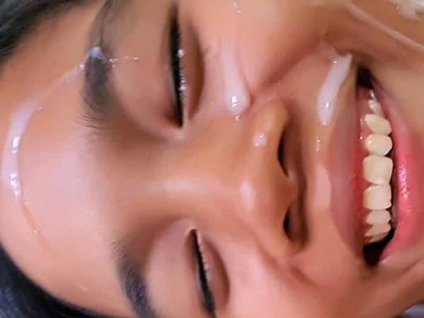 19 yr old Anna returns to Trike Patrol to get load of cum on her face!