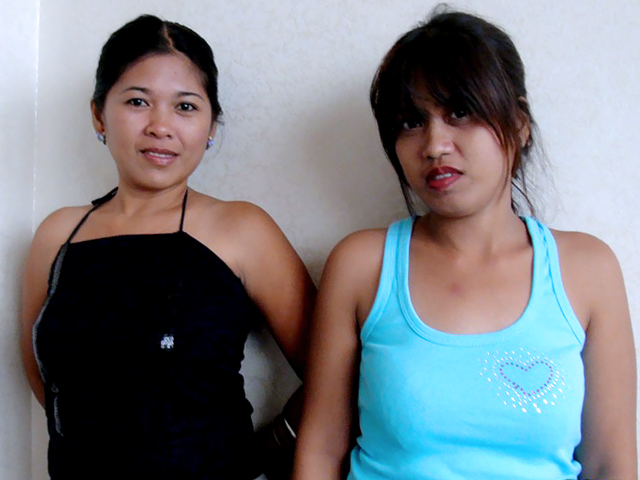 Kinky Filipina sluts model before cum eating sex scene